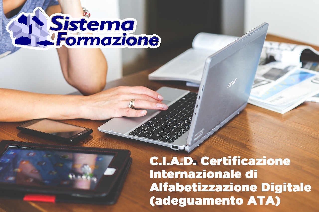 CIAD certificazione internazionale di alfabetizzazione digitale - personale ata